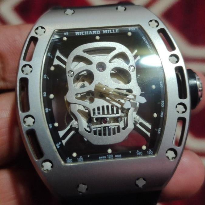 jam tangan watch RM skull automatic