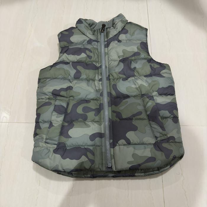 Jaket Rompi Vest Anak Baby GAP  - Camo - Age 5 (Toddler) - Preloved Original