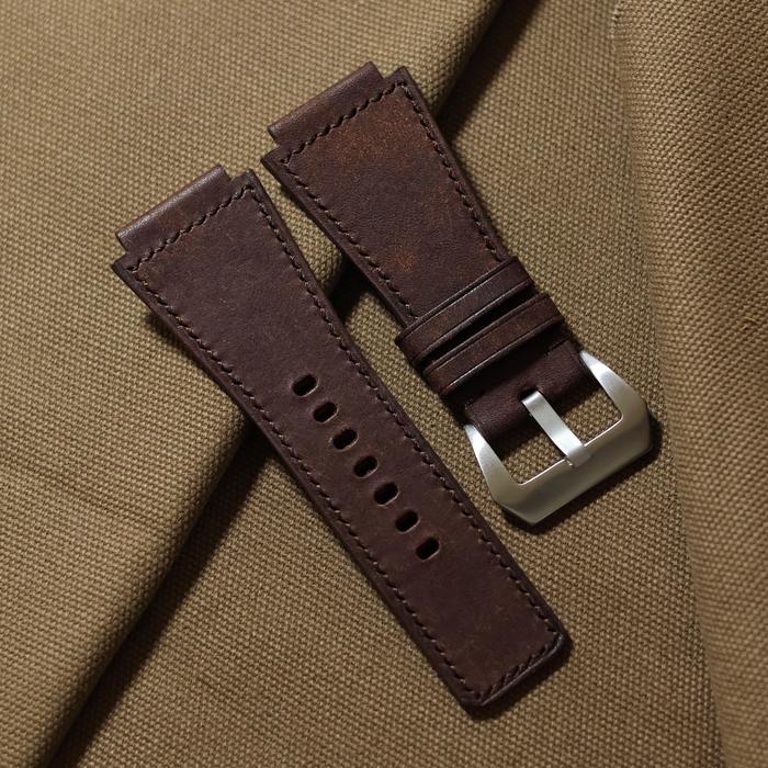 Custom Bell&Ross Leather Watch Strap - Pueblo Tabaco