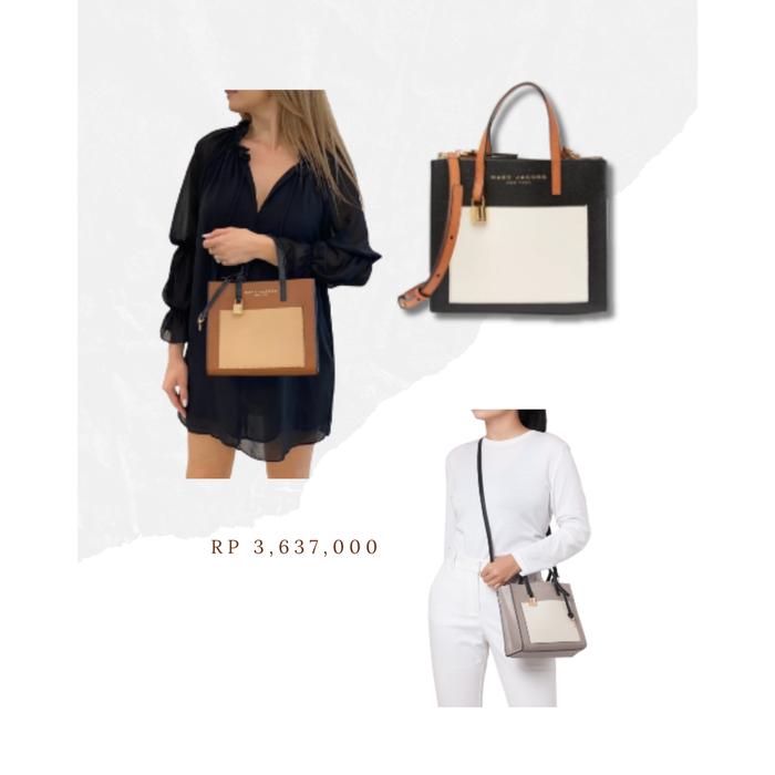 Marc Jacobs Mini Grind Colorblock Leather Tote murah branded jastip amerika usa original asli baru n