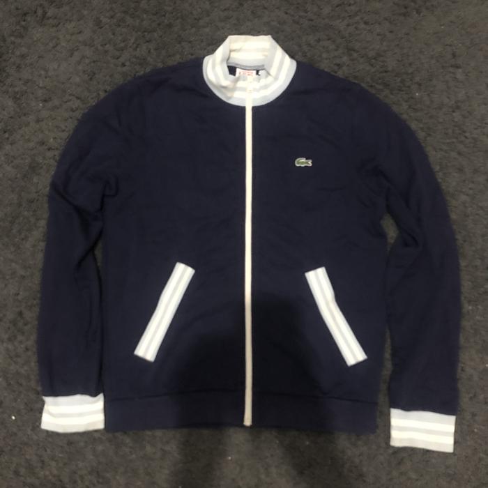 Jaket zip bomber lacoste live original