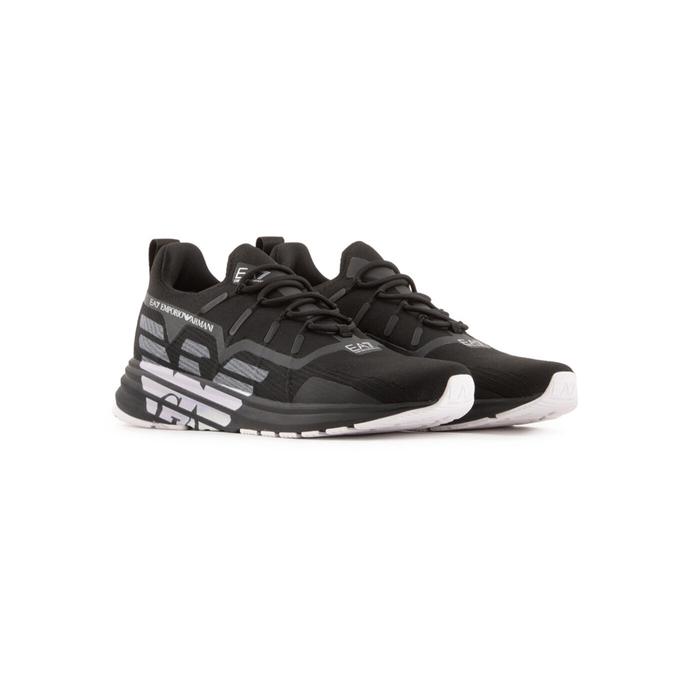 SEPATU PRIA RUN - ARMANI EMPORIO EA7 PERFORMANCE BLACK ORIGINAL AUTHENTIC
