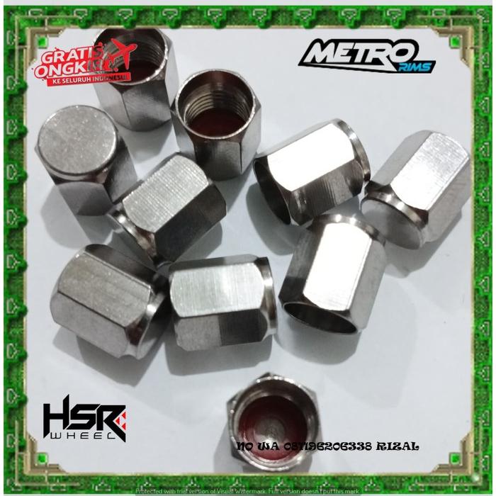 JUAL TUTUP PENTIL BESI KUAT HSR MURAH AWET BERKULITAS MOBIL MOTOR  - TOKO VELG DAN BAN METRO RIMS HA