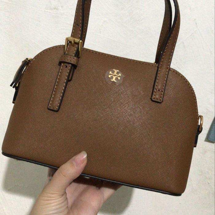 TB MINI EMERSON DOME LEATHER SHOULDER BAG - NEW