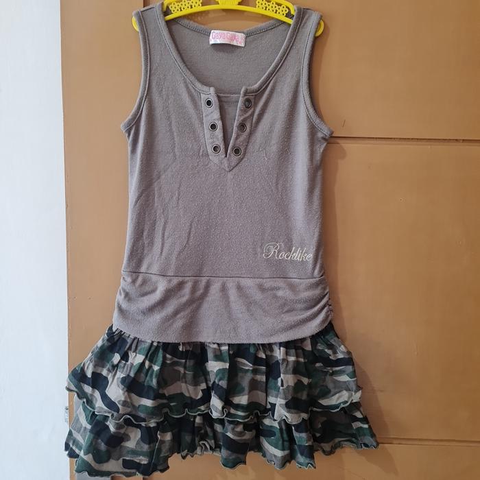 pl dress tni anak perempuan usia 6 tahun
