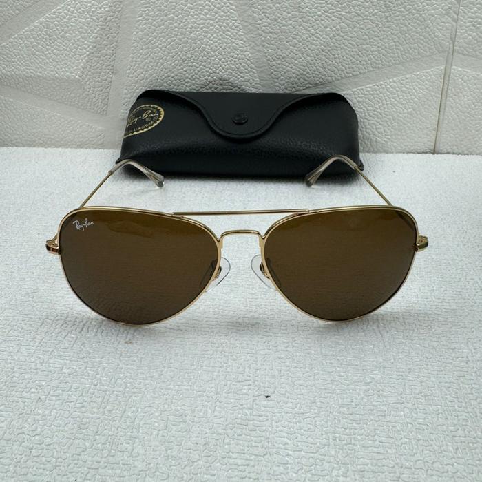 Kacamata Rayban Aviator RB3026 Gold Brown Original