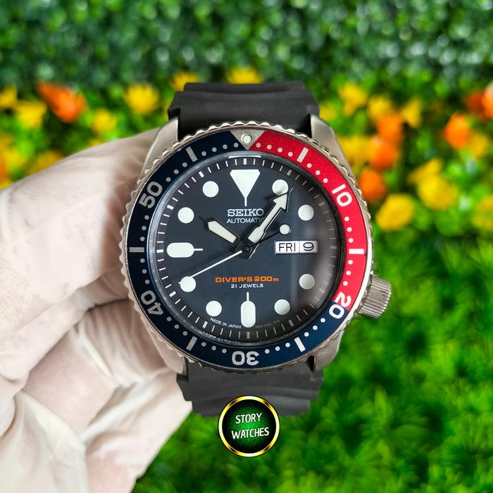 SEIKO JDM Exclusive SKX009 SKX009J1 SKX009J2 Scuba Legend Pepsi Red Blue Automatic Diver Discontinue