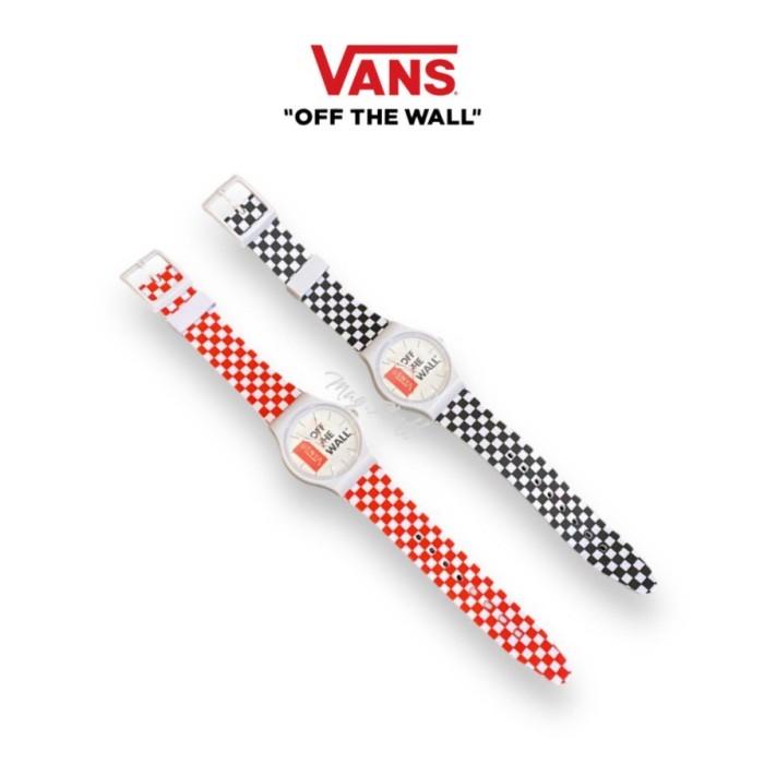 Vans Watch 2014 Christmas Gift Checkerboard Jam Tangan Pria Wanita Original Black White Red White Di