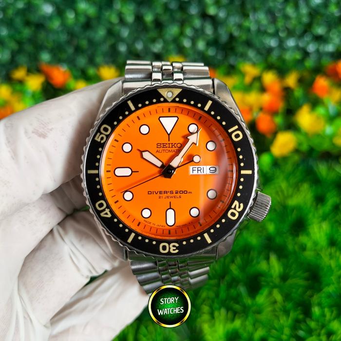 SEIKO JDM Exclusive SKX011 SKX011J1 SKX011J2 Scuba Legend Orange Automatic Diver Discontinued No SKX