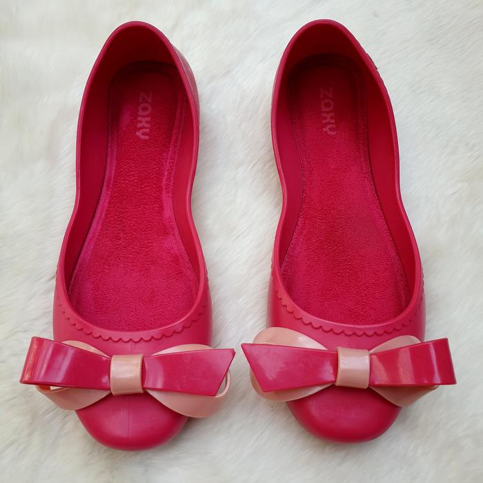 Sepatu Zaxy Flat Shoes Jelly Pink Size 38 Made In Brazil
