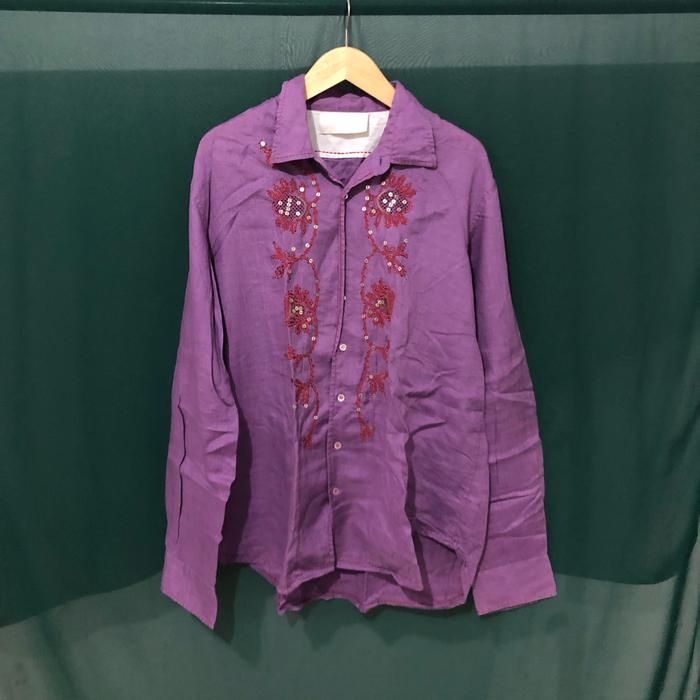 Kemeja ERMANNO SCERVINO Sequin Linen [RARE]