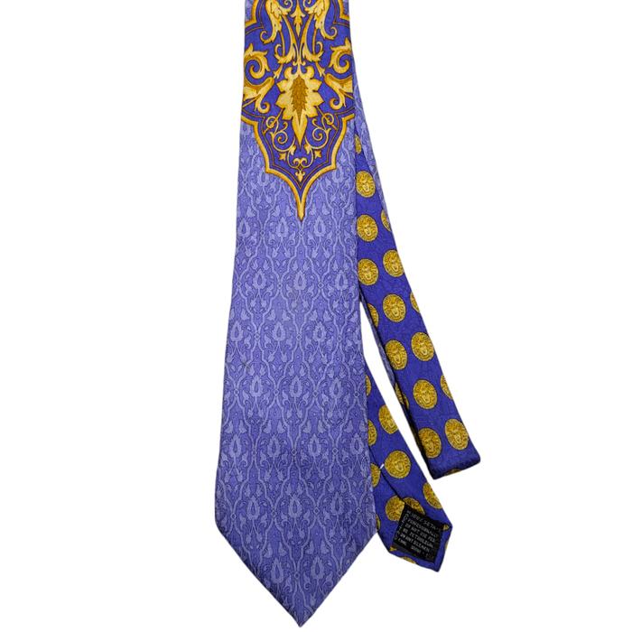 AUTHENTIC Gianni Versace Monogram Baroque Silk Tie Dasi