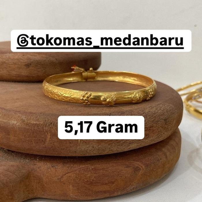 Gelang Tangan Emas 16K 5,17 Gram Gelang Perhiasan Emas