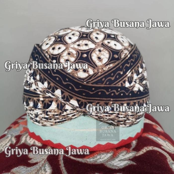 Blangkon Solo Perbawan Alusan Lemesan Batik Tulis Full Bisa Dilipat Bisa Dicuci