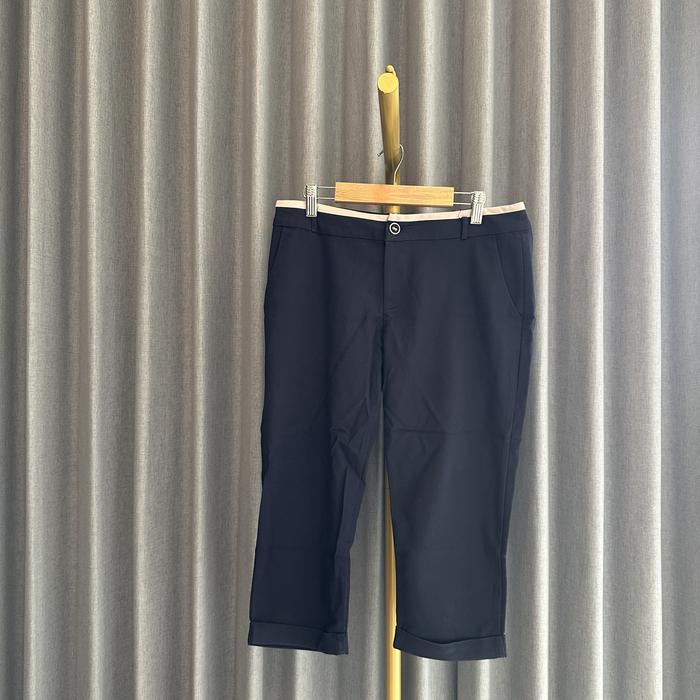 𝙋𝙍𝙀𝙇𝙊𝙑𝙀𝘿 Saint Laurent Not Ori 3/4 Black Jegging Low Waist Pants Celana Panjang Hitam Fashion Wanita