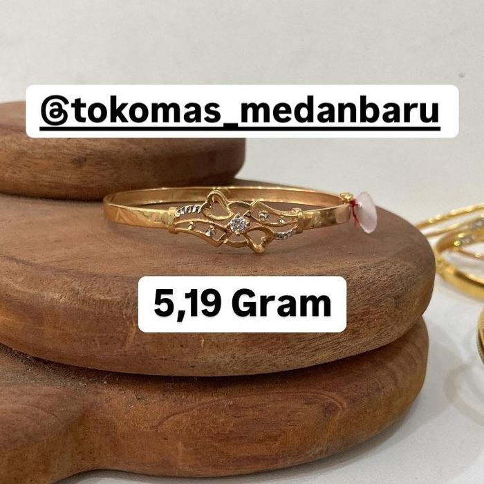 Gelang Tangan Emas 16K 5,19 Gram Gelang Emas Terbaru