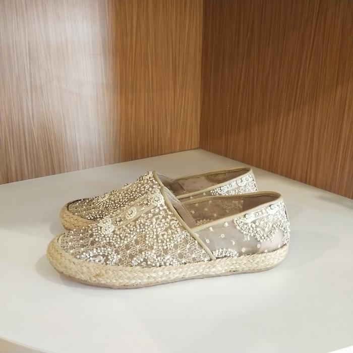 SAPTO DJOJOKARTIKO gold penara embroidery flats 37 loafers