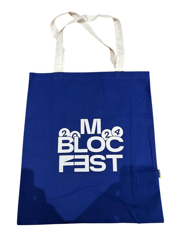 Totebag M bloc fest big things Ahead Blue