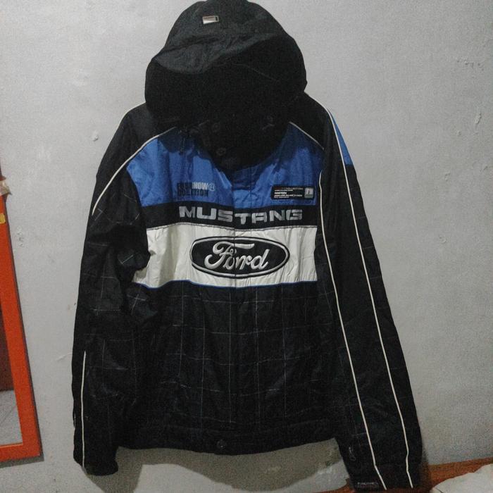 Jaket car racing fubu collection