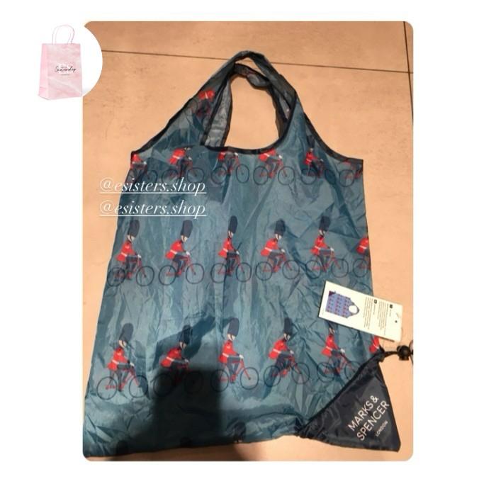 M&S Mark Marks and & Spencer Pouch Bag / Tas Belanja / Tote Bag