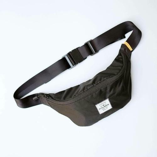 Tas Kalibre Hurley 920823 999 Black Original Sling Waist Bag Pria Selempang Pinggang
