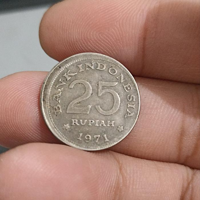 25rp 1971 Error Broadstruck