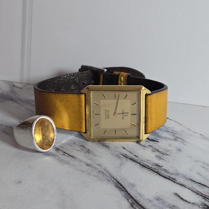 Swiss - jam tangan Omega de ville Quartz vintage