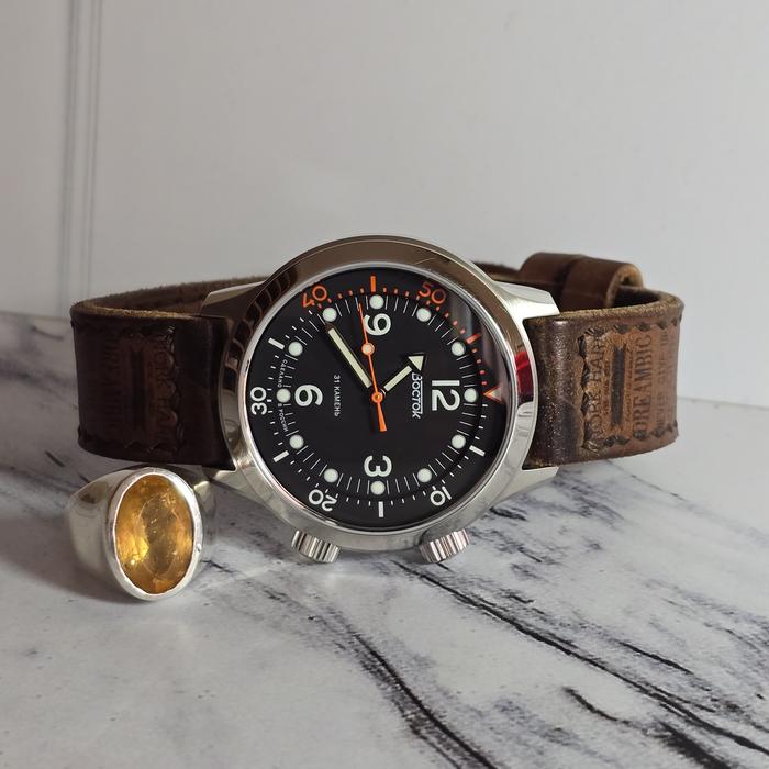 Russia - Jam tangan Vostok Compressor Re-Issue Meranom Model 4 Limited no 140/150 fullset