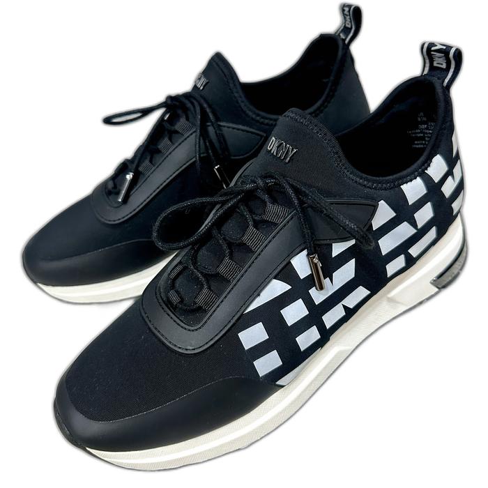 Sepatu Sneakers DKNY Original Unisex Hitam Ukuran 39 Panjang Insole 25 cm dengan Box Pengganti
