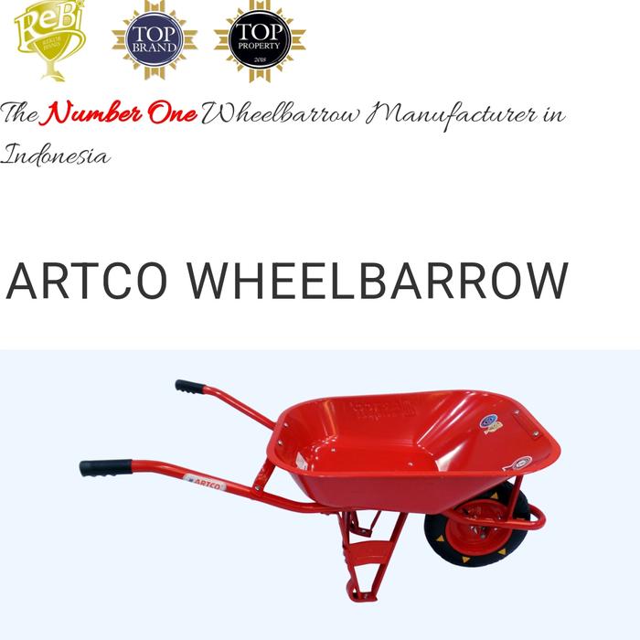 ARTCO WHEELBARROW KERETA SORONG ARTCO GEROBAK SORONGAN PASIR ARTCO MERAH