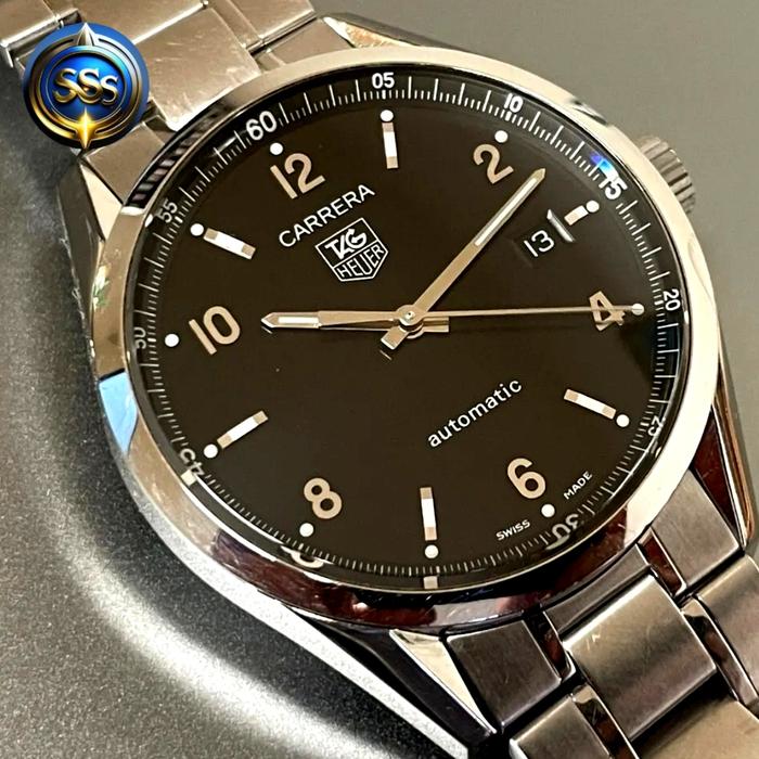 jam TAG HEUER CALIBRE 5 AUTOMATIC SWISS MADE BLACK