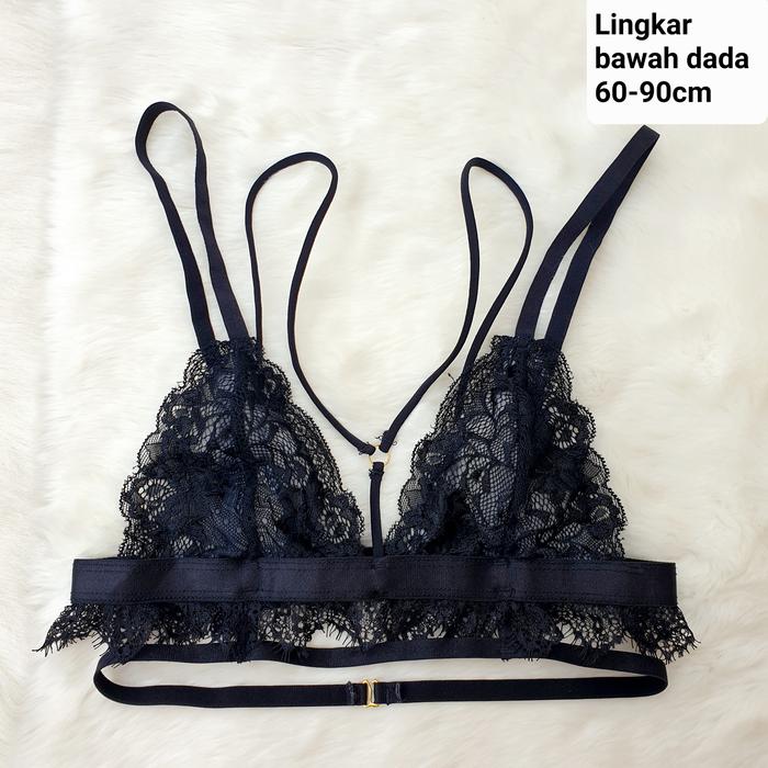 Nipplets Black Sexy Lingerie Bra Lace Cute Pretty