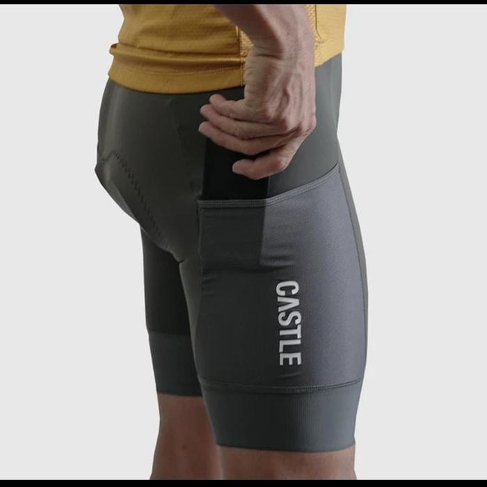 CASTLE Cargo Bib Short - Moss Green