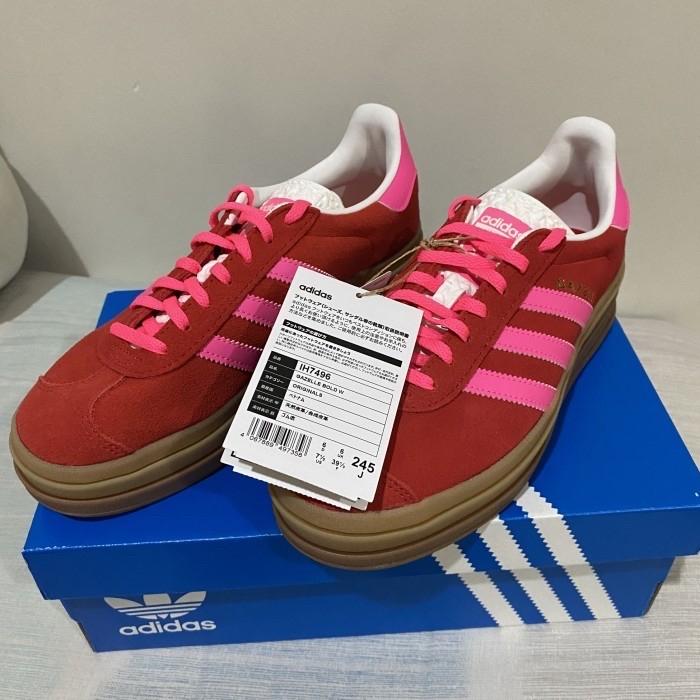 adidas gazelle bold merah pink JP