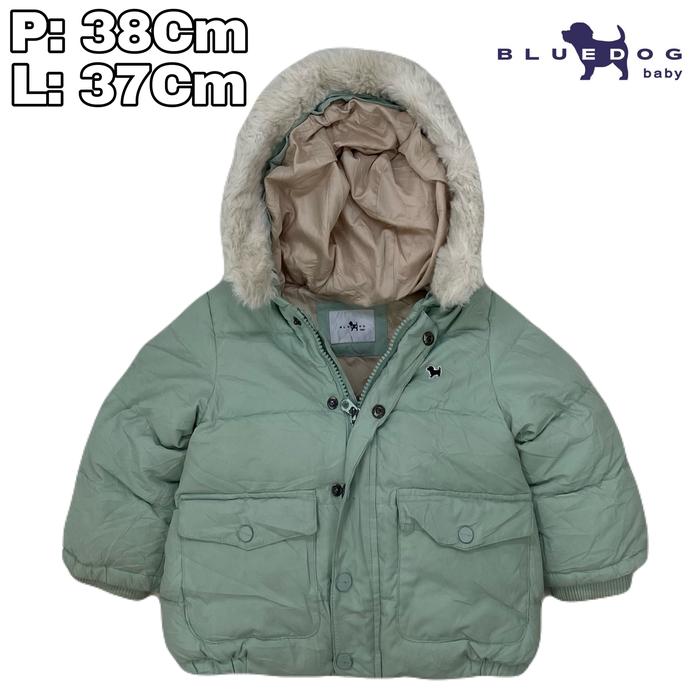 JK07 Jaket Bulang Winter Anak 1 Th Bluedog Baby  Bulu Angsa Musim Dingin Hiking Pendaki Gunung