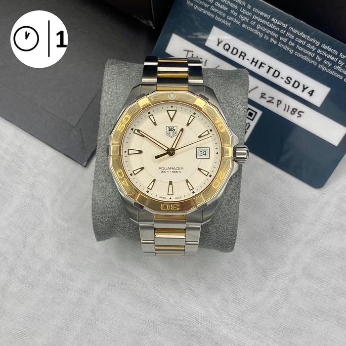 Th Aquaracer 300M Quartz WAY1151 two tone second 2018