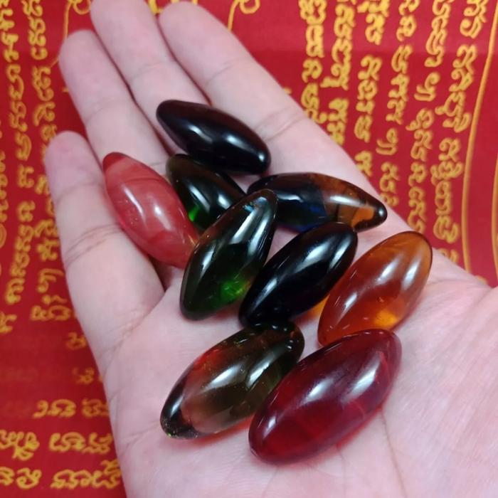 9 Set Leklai Kaew Natural Lp Somporn Blss Thai