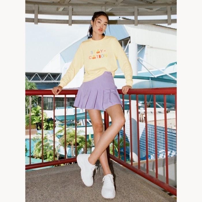 𝙋𝙍𝙀𝙇𝙊𝙑𝙀𝘿 Pomelo Haribo Long Sleeve Cream Sweatshirt Sweater Fashion Wanita