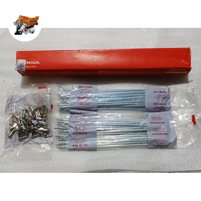 Ruji jari jari velg 10 - 159 original AHM Astra Honda motor roda Belakang Honda Supra Astrea Grand l