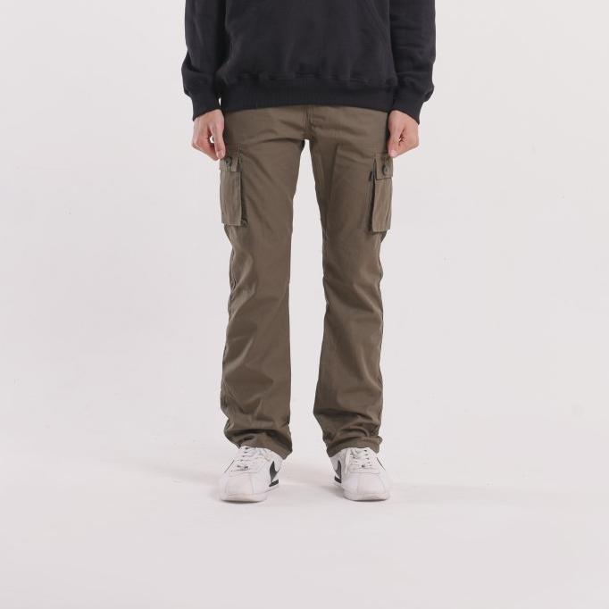 Hammerstout Celana Panjang Cargo Olive Combat Slim Olive Cargo