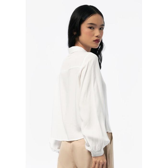 COLORBOX Balloon Sleeves Loose Shirt I-BLWKEY124F067 Off White