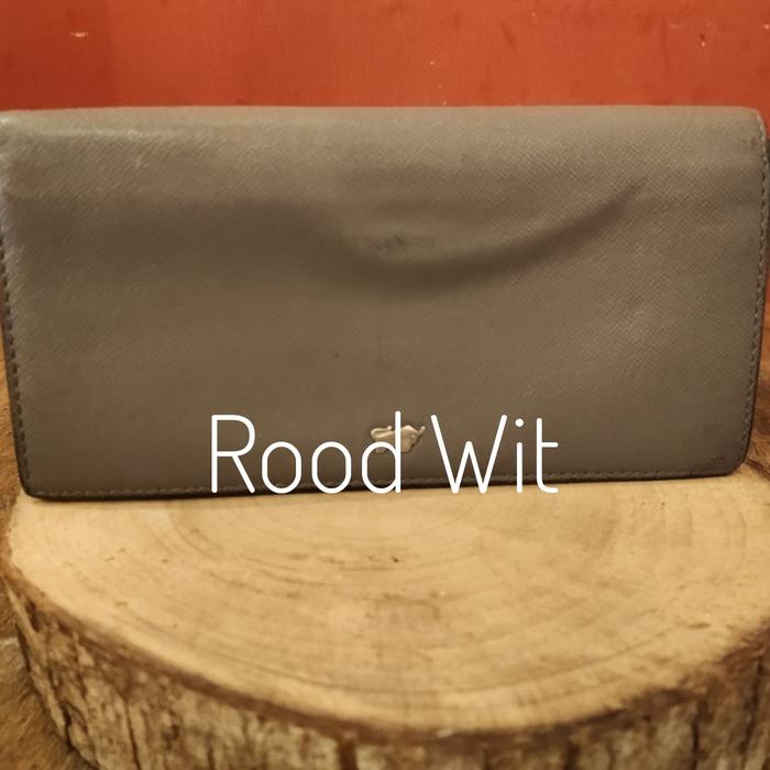 Jual Dompet panjang  Kulit Wanita Braun Buffel German grey leather aksesoris second