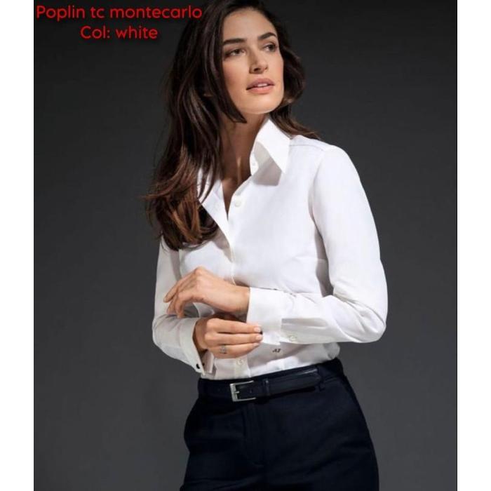Multi kain poplin tc cotton montecarlo kemeja seragam kerja sekolah fashion harga per 0.5 meter