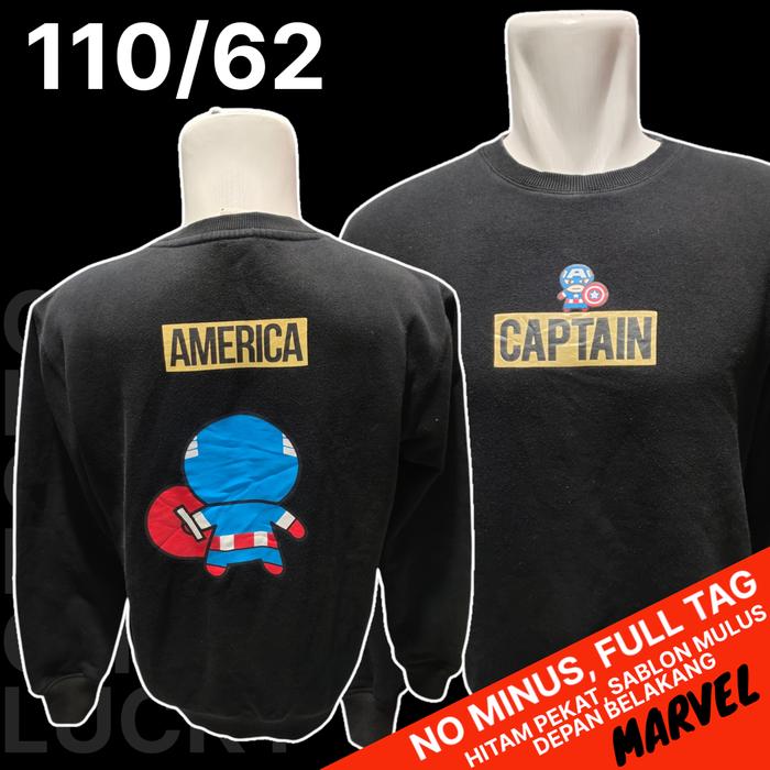 CN Marvel Captain America/Crewneck Marvel C.America Original - Bekas