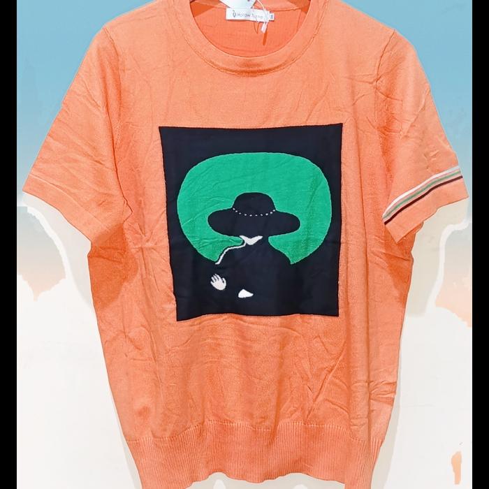 atasan rajut fashion wanita / blouse rajut import halus / kaos rajut
