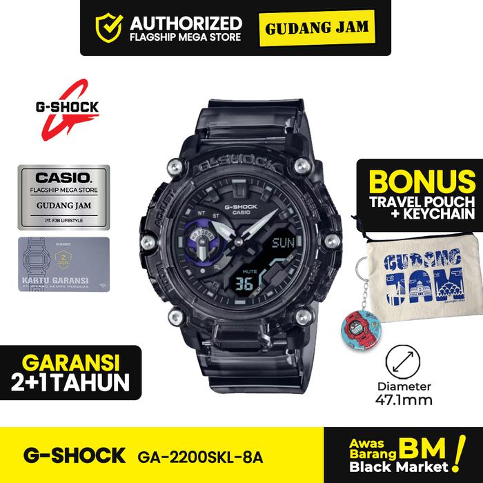 GShock GA-2200SKL-8ADR GA-2200 GA2200SK GA2200 Garansi Resmi 2 Tahun