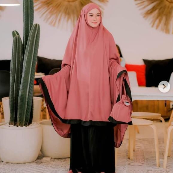 Ready MUKENA DEWASA TWOTONE SALWA MUKENAH JUMBO SALWA MUKENA RUKUH MUKENA PERALATAN SHALAT JUMBO