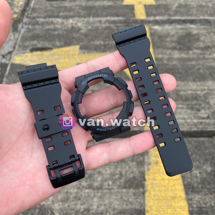 BNB Band Bezel CASIO GSHOCK GD 100 GA 110 GA 120 GA 100 GD 110 ORIGINAL Tulisan Abu Buckle Hitam