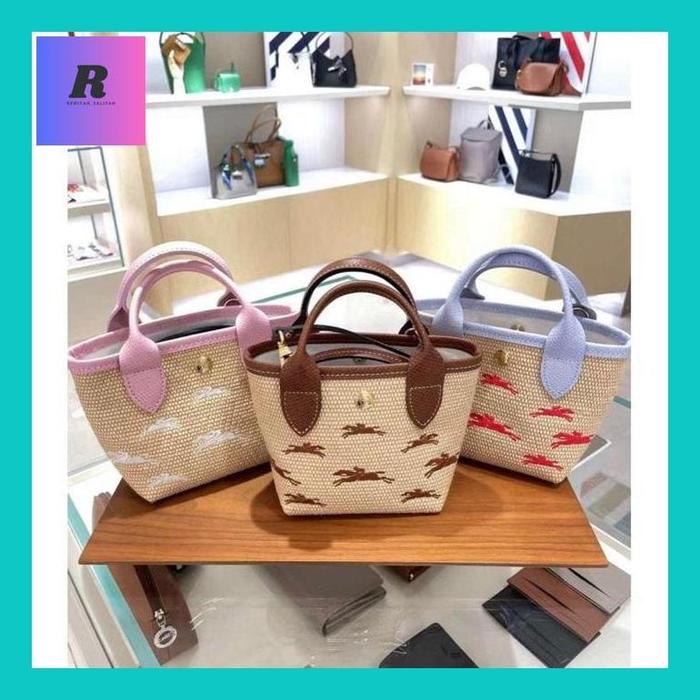 Rewi** L01 Painer Rotan Lchmp - Tas Wanita Lc Woven Wicker Straw Rattan Bag Fashion Import