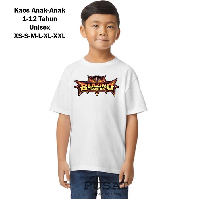 KAOS BAJU ANAK-ANAK USIA 1-12 TAHUN KUMPULAN SQUAD ML KEREN BEST SELLER READY LUCU